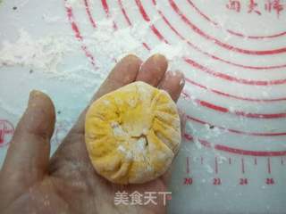 南瓜黑芝麻糖饼的做法步骤:14