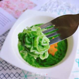 菠菜浓汤面的做法步骤:9