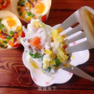 杂蔬烤蛋的做法步骤:7