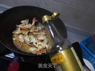 青椒黄瓜炒梭子蟹的做法步骤:7