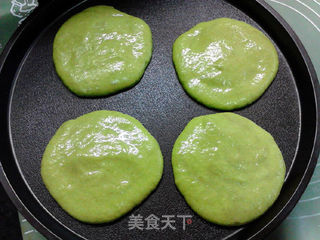 酵母版菠菜泥鸡蛋软饼的做法步骤:9