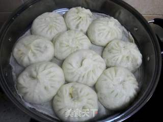 白菜虾皮素包子的做法步骤:13
