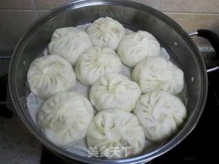 白菜虾皮素包子的做法步骤:14