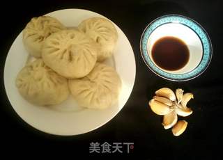 白菜虾皮素包子的做法步骤:17