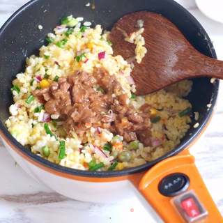 香炒牛肉饭的做法步骤:11