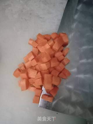肉末南瓜酱软饭的做法步骤:3