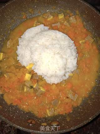肉末南瓜酱软饭的做法步骤:9