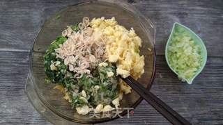 青菜蘑菇饺子的做法步骤:5