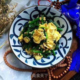 菠菜炒蛋的做法步骤:8