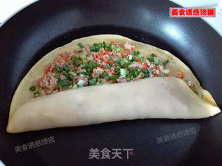 蛋奶肉卷饼的做法步骤:9