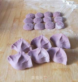 羊肉紫薯水饺的做法步骤:30