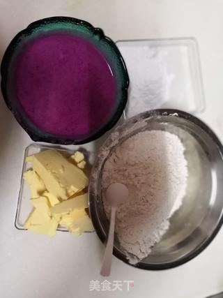 火龙果饼干的做法步骤:2