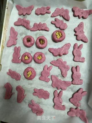 火龙果饼干的做法步骤:9