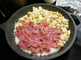 铸铁锅牛肉焗饭的做法步骤:8