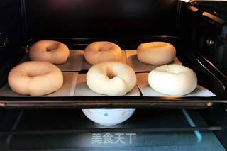 贝果汉堡的做法步骤:11