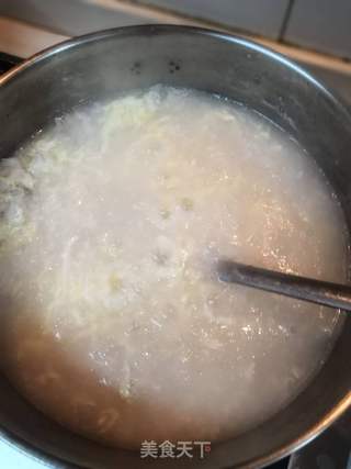 滑蛋牛肉粥的做法步骤:7