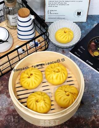 南瓜包子的做法步骤:15