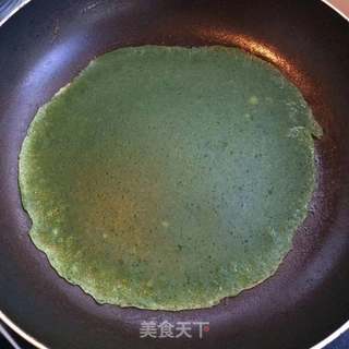 菠菜卷饼的做法步骤:6