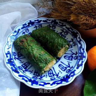 菠菜卷饼的做法步骤:10