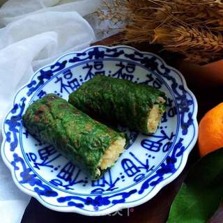 菠菜卷饼的做法步骤:11
