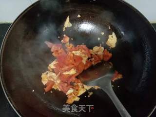 西红柿香菇鸡蛋面的做法步骤:8