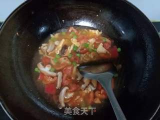 西红柿香菇鸡蛋面的做法步骤:10