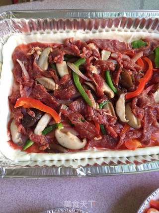 牛肉香菇披萨的做法步骤：14