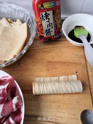 酱香油豆皮肥牛卷的做法步骤:4