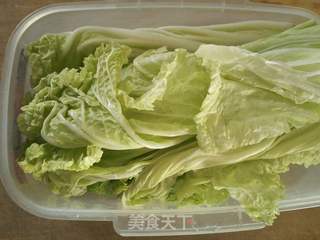 白菜手擀面的做法步骤:2