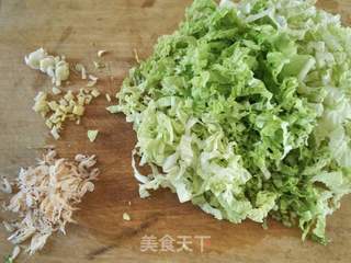 白菜手擀面的做法步骤:3