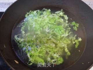 白菜手擀面的做法步骤:6