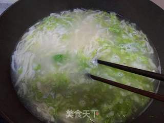 白菜手擀面的做法步骤:8