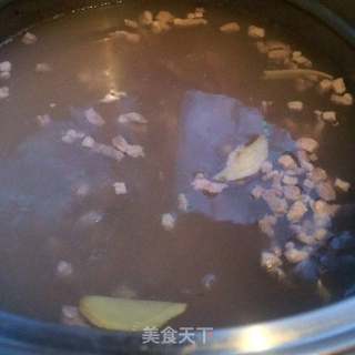 牛肉玉米豌豆粥的做法步骤:3