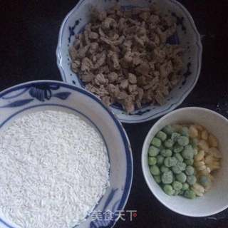 牛肉玉米豌豆粥的做法步骤:4