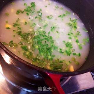 牛肉玉米豌豆粥的做法步骤:8