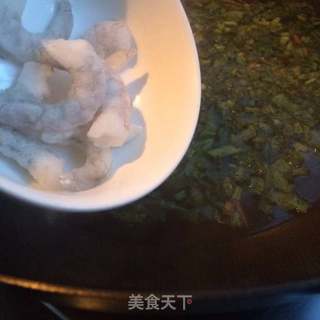 雪菜虾仁龙须面的做法步骤：5