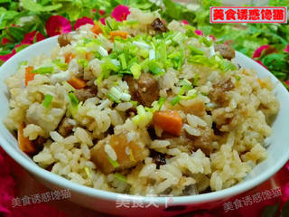 红烧肉焖饭的做法步骤:9