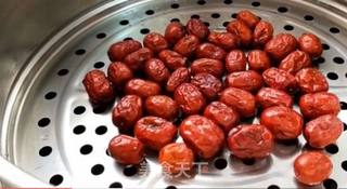 红枣、糯米做的特色切糕香甜软糯,营养丰富,比蛋糕还好吃,制作方法超级简单!的做法步骤:4