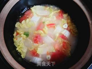 油条蛋花汤的做法步骤:7