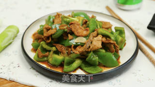 肉片炒青椒的做法步骤:11