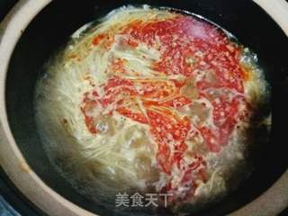 菌菇毛肚红薯粉的做法步骤:6