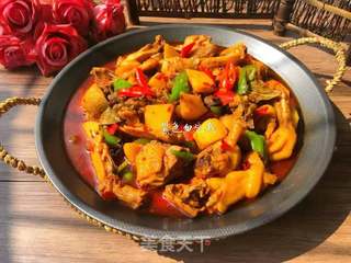 新疆大盘鸡的做法步骤:12