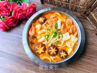 韩式泡菜锅的做法步骤:14