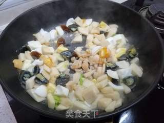 金银蛋菠菜的做法步骤：7