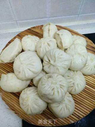 南瓜虾仁素包的做法步骤:7