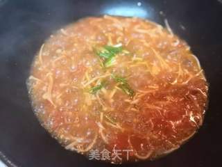 牛肉金针菇汤的做法步骤:6