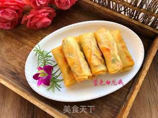 炸春卷的做法步骤:14