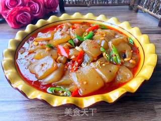 双椒魔芋豆腐的做法步骤:9