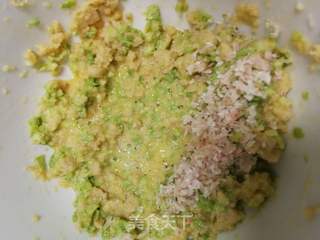 馒头鸡蛋宝宝饼的做法步骤:5