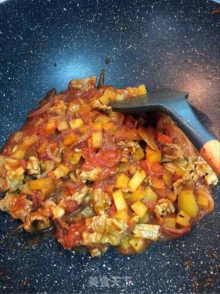 番茄牛肉焗饭(红烩牛肉焗饭)的做法步骤:6